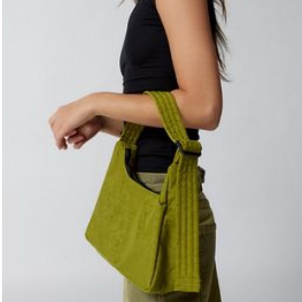 Baggu Green Mini Nylon Shoulder Bag
